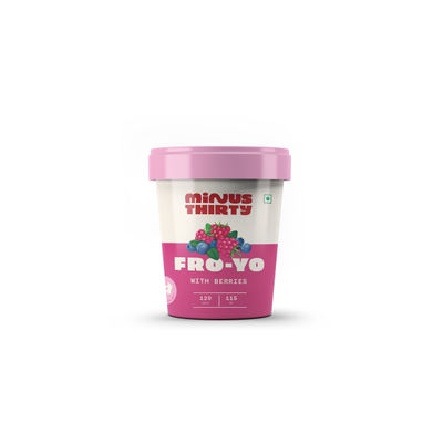 Froyo Sweetened with Berries Ice Cream Cup