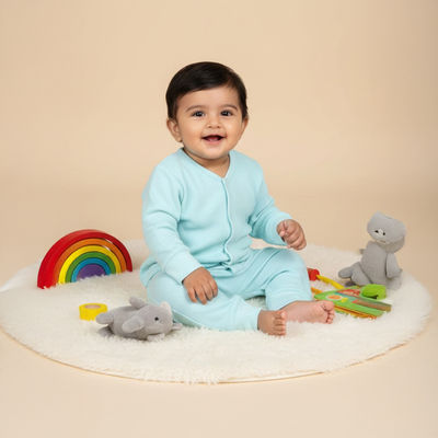 Infant Pastel Blue Set | Ips-Nt-Pstbl | Blue | 3-6 Months
