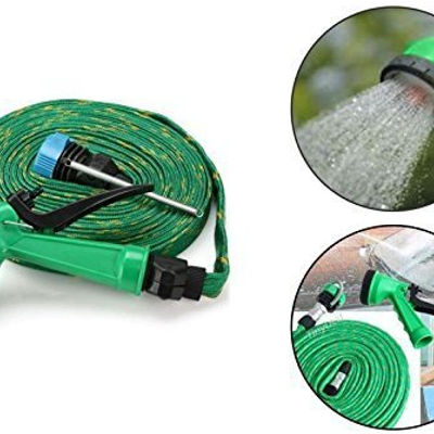 Water Spray Gun With 10 m Long Flexible Tube Pipe ( Colour May Vary)