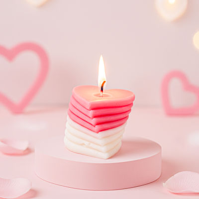 Scented Twisted Heart Candle | Prosperro Lumo
