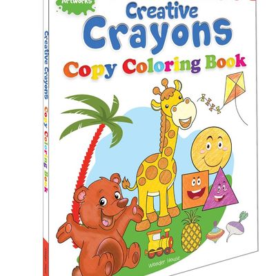 My Big Book Of Creative Crayons : A Creative Crayon Copy Colouring Book