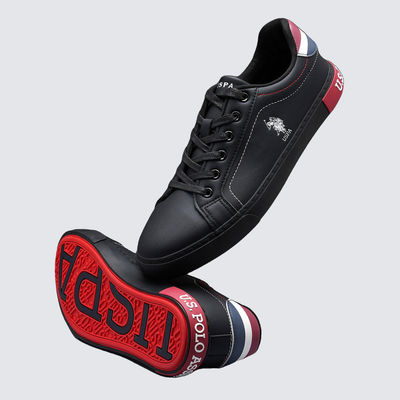 USPA Round Toe Rojas 4.0 Sneakers For Men - Black - 8