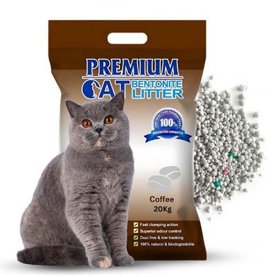 Natural Scoopable Bentonite Ball Cat Litter Coffee Scent