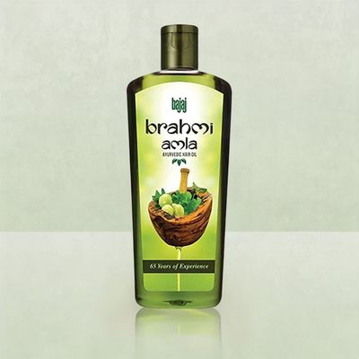 Bajaj Brahmi Amla Ayurvedic Hair Oil Reduces Hair Fall, Strengthens Hair