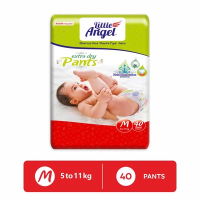 Extra Dry Pant Style Baby Diaper | M | 40 pcs