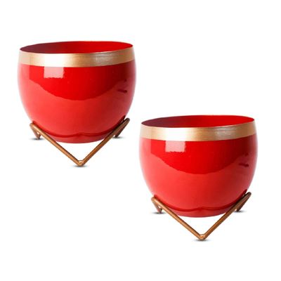 Reva Home Decor Vase With Stand I Flower Pot - Indoor Planter I Desktop - Home