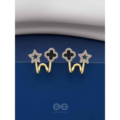Make a Wish - Stud Earrings | Black