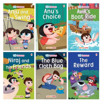 Life Lessons - Story Books for Kids (Set of 6 Books) (Illustrated)