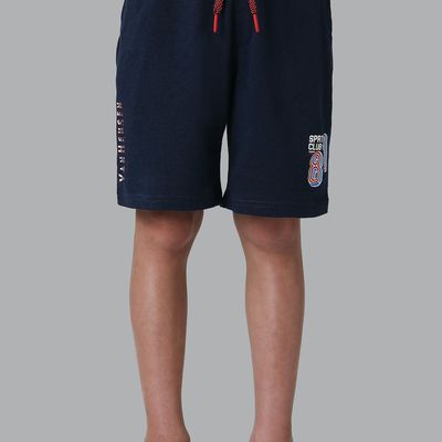 Van Heusen Boys Smart Tech Easy Stain Release Shorts | Denim Melange | 7 to 8 years