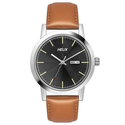 Round 39mm Black Dial Analog Men Gift Watch - TW047HG00