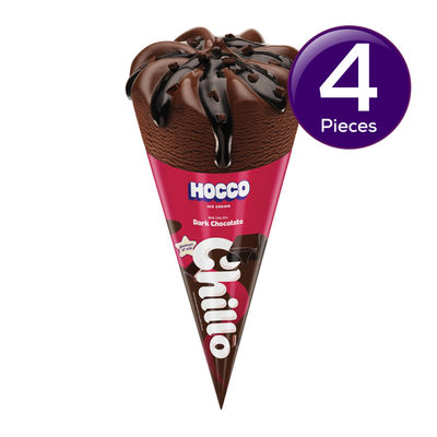 Hocco Chillo - Dark Chocolate Ice Cream Cone Combo