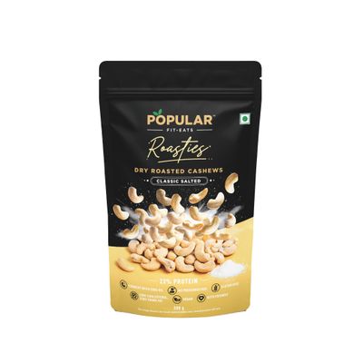 Popular Roasties Dry Roasted Cashew | Classic Salted