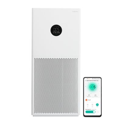 4 Lite Smart 33Watt Air Purifier for Home, AQI Display, HEPA & Carbon Filter, trap 99.99% Virus Dust & Odor, Large coverage area up to 462 Sq ft, App Control, Alexa & GA - White