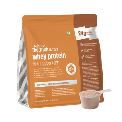 Whey Protein Powder Cold Coffee (24g Protein Per Scoop)