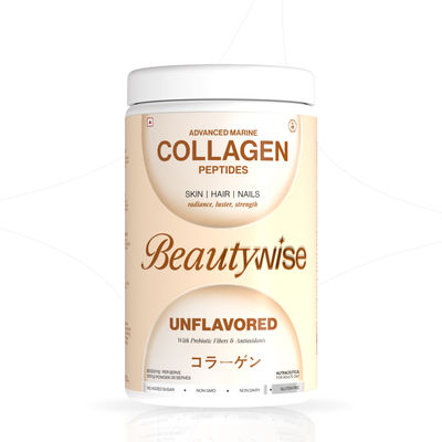 Japnesses Marine Collagen Peptides With Hyaluronic Acid, Glutathione & Biotin Supplements for Women & Men (Unflovoured)