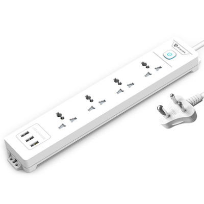 UltraProlink UM1049U Surge Protector 350J with 4 Sockets,3 USB Ports and Master Switch