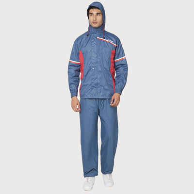 Citizen Reversible Series Raincoat With Pant - Blue -CR016-XL