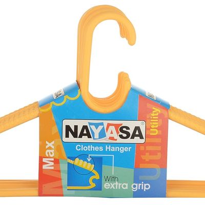 Nayasa Space Saving Clothes Hanger For Wardrobe | Yellow