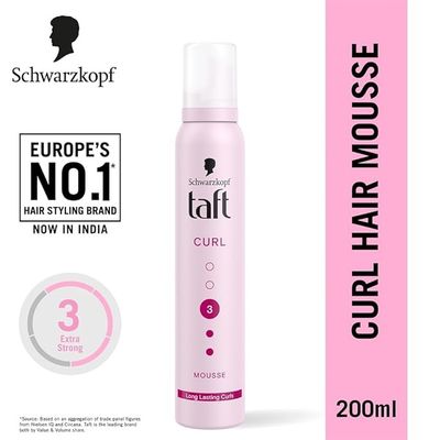 Taft Mousse Curl Hold 3 | Mousse For Curly Hair Routine | Long Lasting Curls