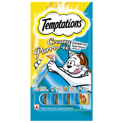 s Adult Chicken & Tuna Creamy Purrrr-ee Cat Treats