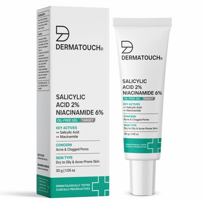 Salicylic Acid 2% Niacinamide 6% Anti-Acne Oil-Free Gel For Active Acne