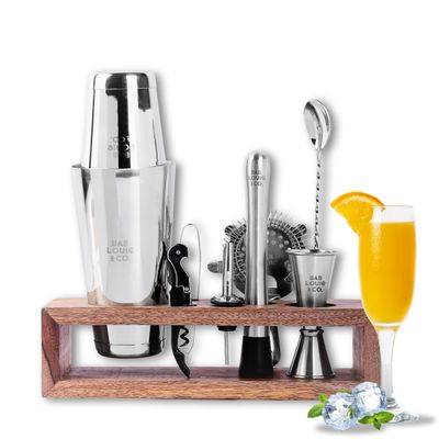 Bab Louie & co. Ultimate BarKit with Wooden stand
