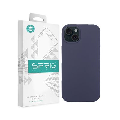Designer Back Case Cover for Apple Iphone 14 Liquid Silicone Shock Proof | Midnight Blue | MagSafe Compatible