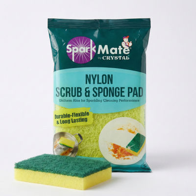 Nylon Sponge & Scrub Pad 2 In 1