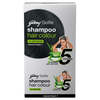 Godrej Selfie Hair Colour Natural Black 1 | For Men & Women