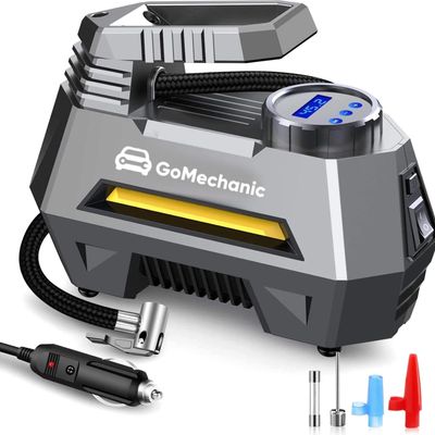 Digital Tyre Inflator For Car - 150 Psi, 12V Dc Portable Air Pump | Gusto T2