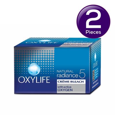 Oxylife Natural Radiance 5 Creme Bleach - With Active Oxygen Combo
