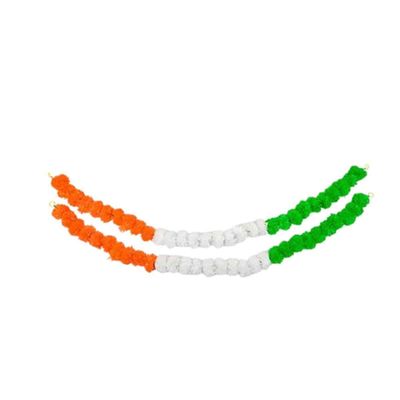 Indian Tricolour Garland Set | Pack of 2 | Tiyu Traditions
