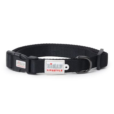 Zigly Padded Dog Collar | Suitable for Puppies & Small Breeds | Black - S