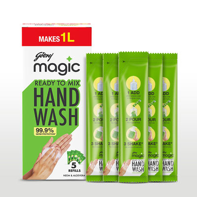 Ready To Mix Hand Wash Refills - Neem & Aloe Vera