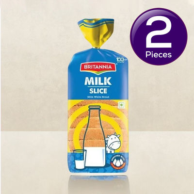 Britannia Milk Slice White Bread Combo