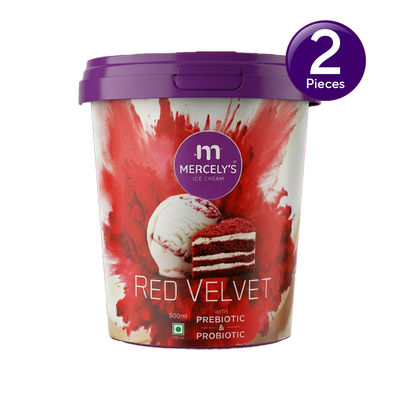 Mercely's Premium Red Velvet Family Pack Ice Cream Tub Combo