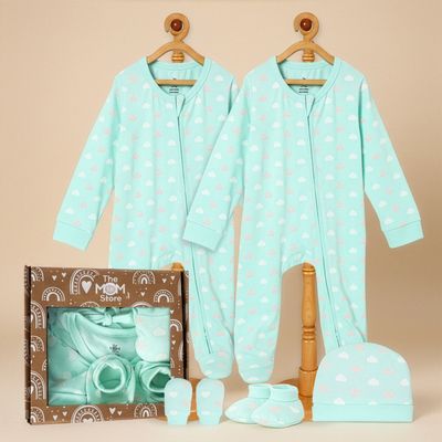 Infant Gift Box Set | GFBX-ZP1B | 18-24 Months - Aqua