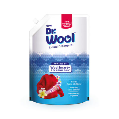 Dr.Wool Liquid Detergent Pouch An Expert Care for Winter Wear With Long-Lasting Fragrance