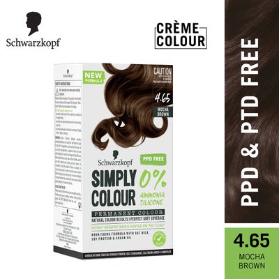 Simply Color Permanent Hair Colour 4-65 Mocha Brown