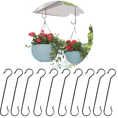 16 Inch Metal S Hooks For Hanging Pot Extension, Pack Of 10 Pcs, Xl Size