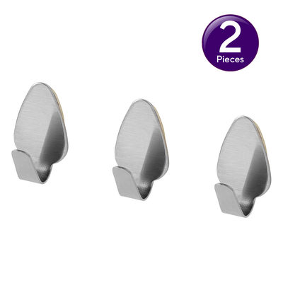 Fackelmann Adhesive Hooks Heavy Duty Wall Hooks Waterproof For Hanging, Bathroom And Kitchen Combo