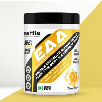 Getmymettle Eaa With Glutamine Vitamins & Electrolytes (Orange)