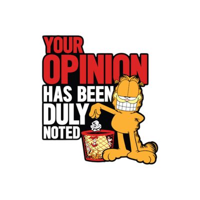 Your Opinion - Garfield Official Sticker