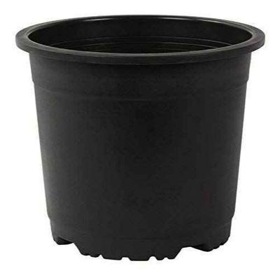 Plastic Pots, Black 4 Inch Size 15 Piece, Small