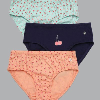 Van Heusen Girls Printed Hipster Panty | No Marks Waistband | Assorted | 7-8 Years