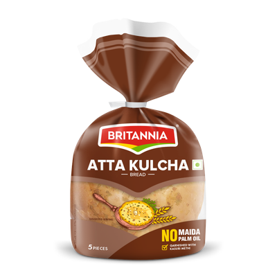 Britannia Atta Kulcha Bread (5 pcs)