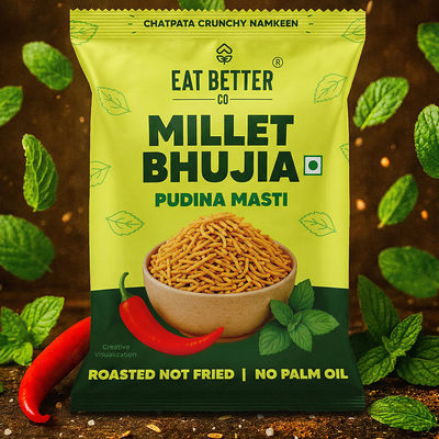 Millet Bhujia Pudina Masti Roasted | Not Fried