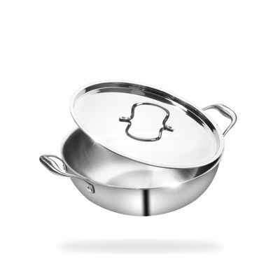 Fackelmann Triply Kadai with SS Lid 28 cm