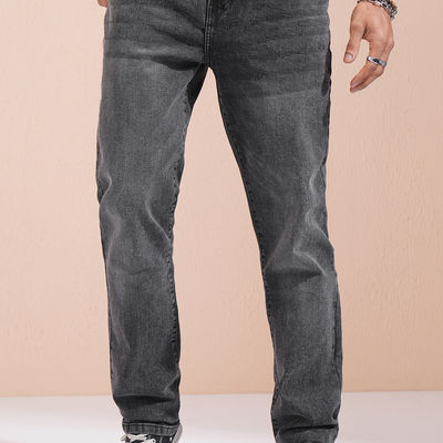 Men's Straight Fit Jeans | Charcoal | 34 in