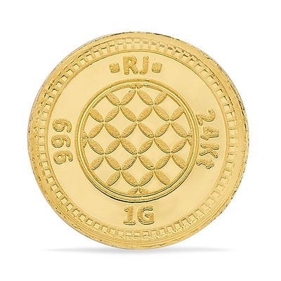 Reliance Jewels 24kt Gold Coin 999 Purity